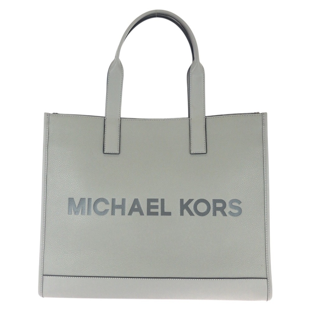 Michael Kors COOPER Embossed Logo Pebble Grey Leather Tote Bag/Shoulder Bag f...